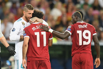 Sergio Ramos, Sadio Mane, Mohamed Salah