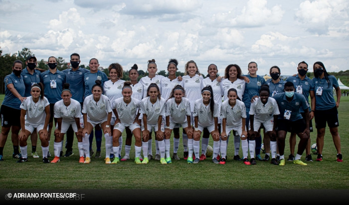 Santos 3 x 0 Vitria . Brasileiro Feminino Sub-18 2020