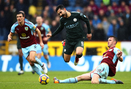 Burnley x Manchester City - Premier League 2017/2018 - CampeonatoJornada 26