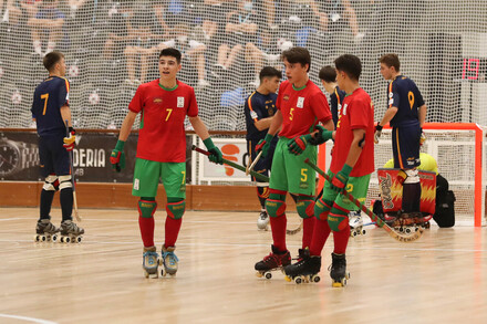 Portugal x Espanha - Europeu Sub-17 Hóquei Patins 2021 - Campeonato Jornada 5